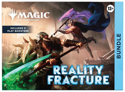 Magic The Gathering Reality Fracture Bundle FRA | 9 Play Boosters, Foil & Borderless Lands, Alternate-Art Promo Card, Oversized Spindown Life Counter, MTG Collector Gift Set (PREORDER - Release Date Oct. 2, 2026)