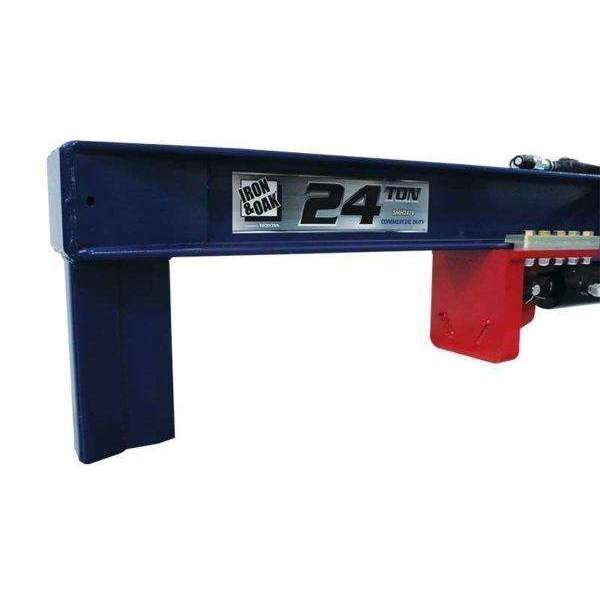 24 Ton Iron &amp; Oak Upside Down Skid Steer Log Splitter Attachment (SMH2419)