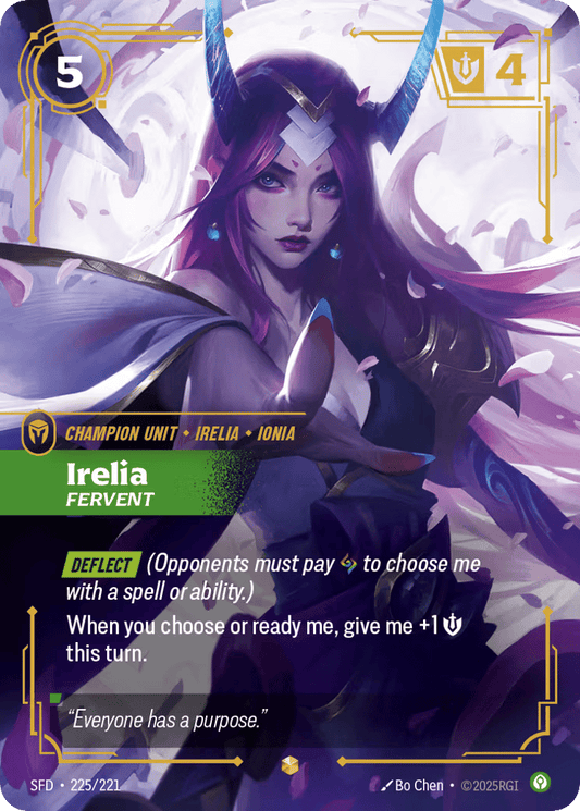 Irelia - Fervent (Overnumbered) #225/221