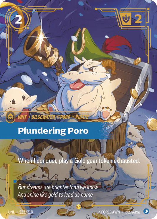 Plundering Poro (Overnumbered) #222/219