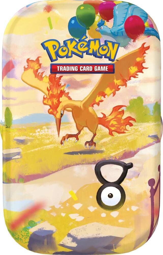 Pokémon TCG: 30th Celebration Mini Tin – Moltres (2 Booster Packs, Sticker Sheet, & Collectible Art Card) | Sealed - (PREORDER - Release Date Oct. 02, 2026)