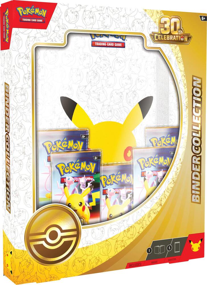 Pokémon TCG: 30th Celebration Binder Collection (4-Pocket Portfolio Binder & 4 Booster Packs) - (PREORDER - Release Date Oct. 02, 2026)