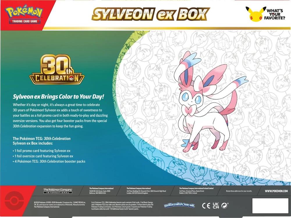 Pokemon TCG 30th Celebration Greninja ex Box – Includes Foil Greninja ex Promo Card, Oversized Foil Card & 4 Pokémon 30th Celebration Booster Packs | Trading Card Game Collectible Gift Set (PREORDER - Release Date September 16, 2026)